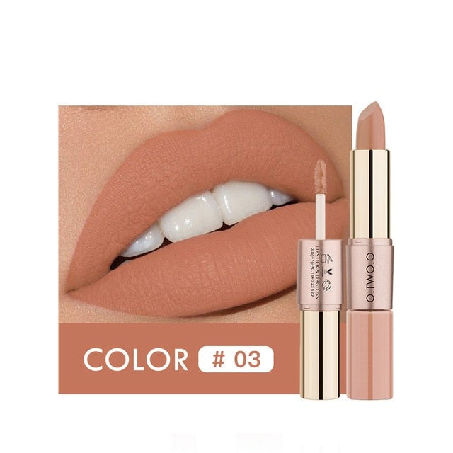 Two-in-one Long-lasting Moisturizing Lipstick and Lip Gloss - Ali Pro