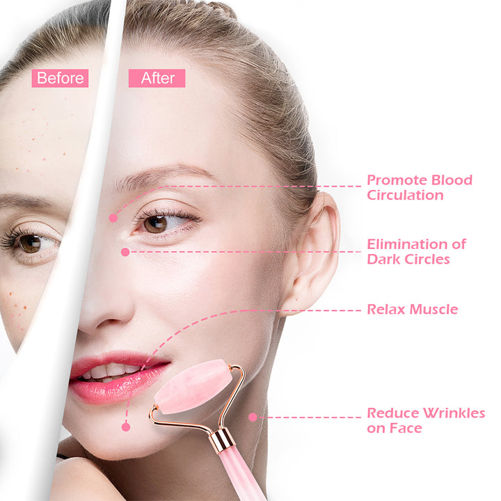 Natural Face-lift Massage Facial Jade Roller Makeup Kit - Ali Pro