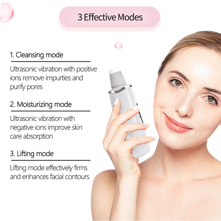 Rechargeable Ultrasonic Facial Skin Cleansing Scrubber - Ali Pro