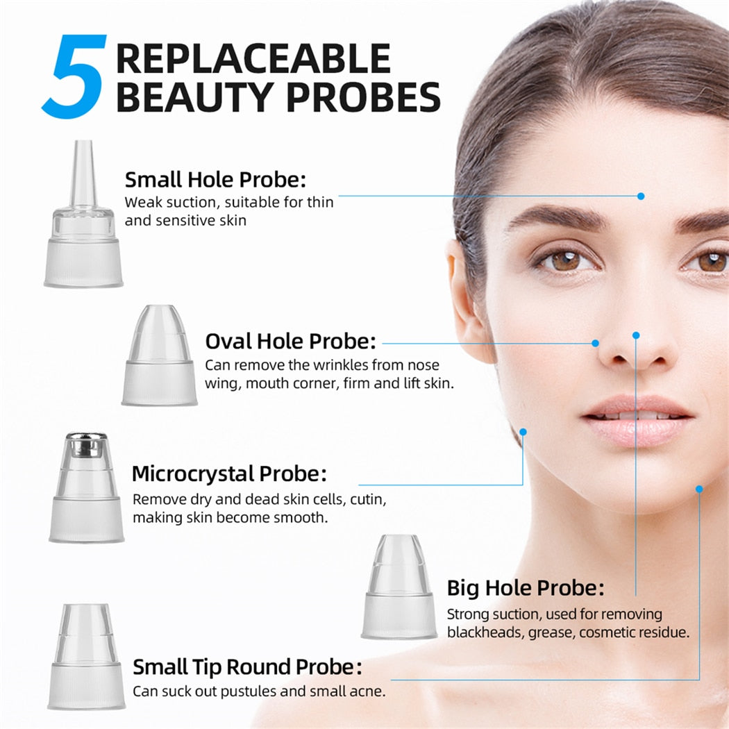 Vacuum Blackhead Acne Remover Facial Suction Tool - Ali Pro